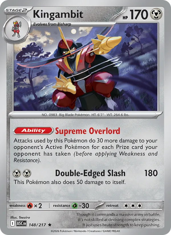Kingambit #148 – Ascended Heroes card