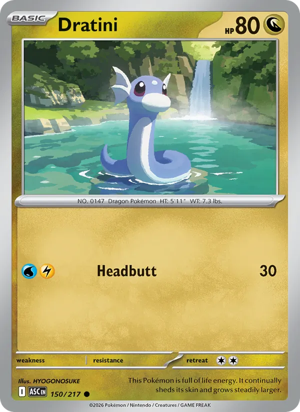 Dratini #150 – Ascended Heroes card