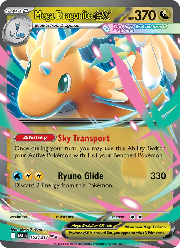 Mega Dragonite ex #152 – Ascended Heroes card