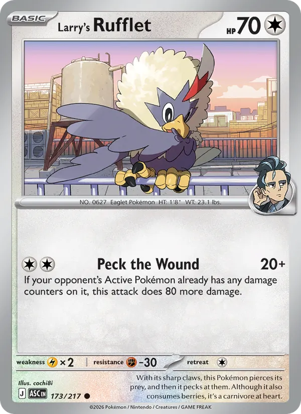 Larry's Rufflet #173 – Ascended Heroes card