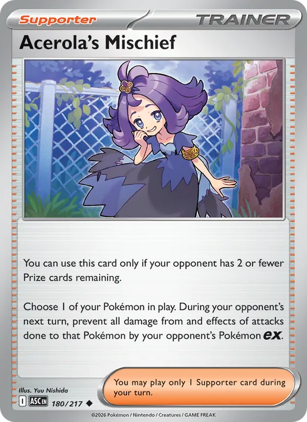 Acerola's Mischief #180 – Ascended Heroes card