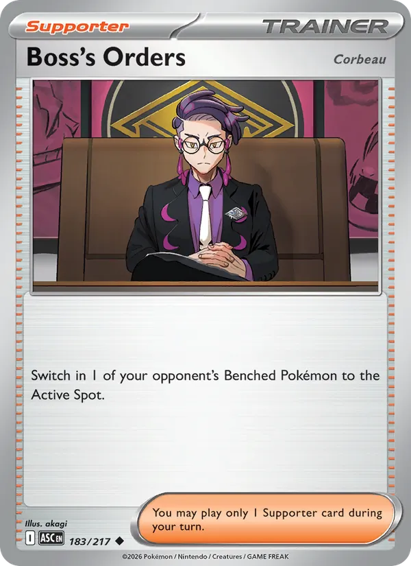 Boss's Orders #183 – Ascended Heroes card