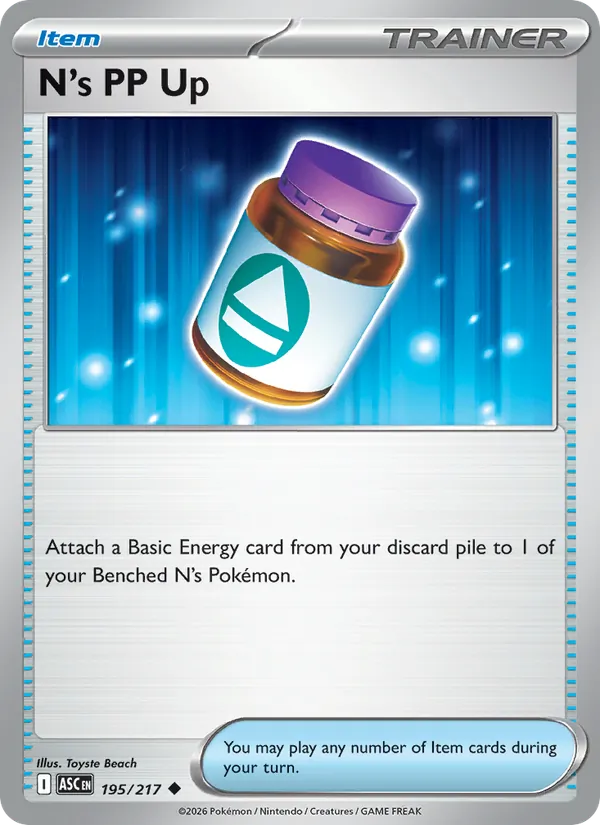 N's PP Up #195 – Ascended Heroes card