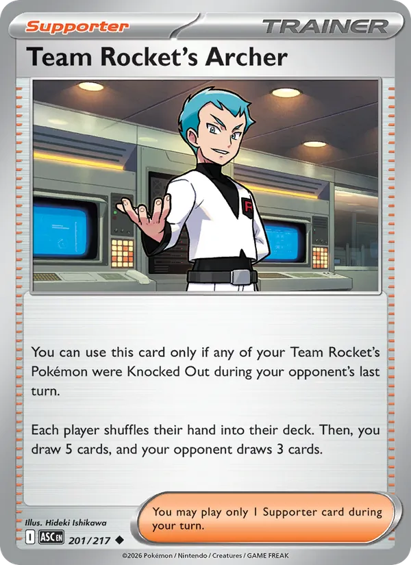 Team Rocket's Archer #201 – Ascended Heroes card