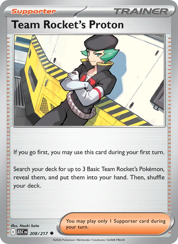 Team Rocket's Proton #208 – Ascended Heroes card
