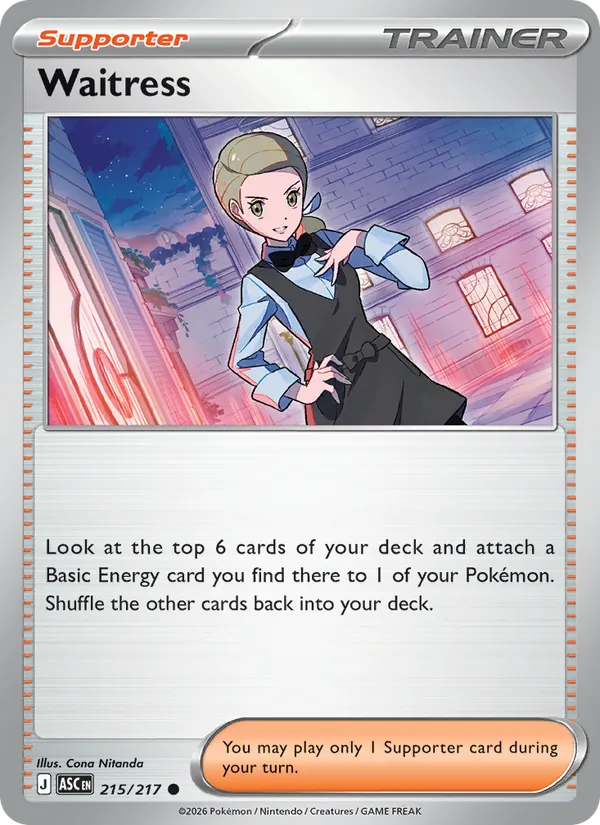Waitress #215 – Ascended Heroes card