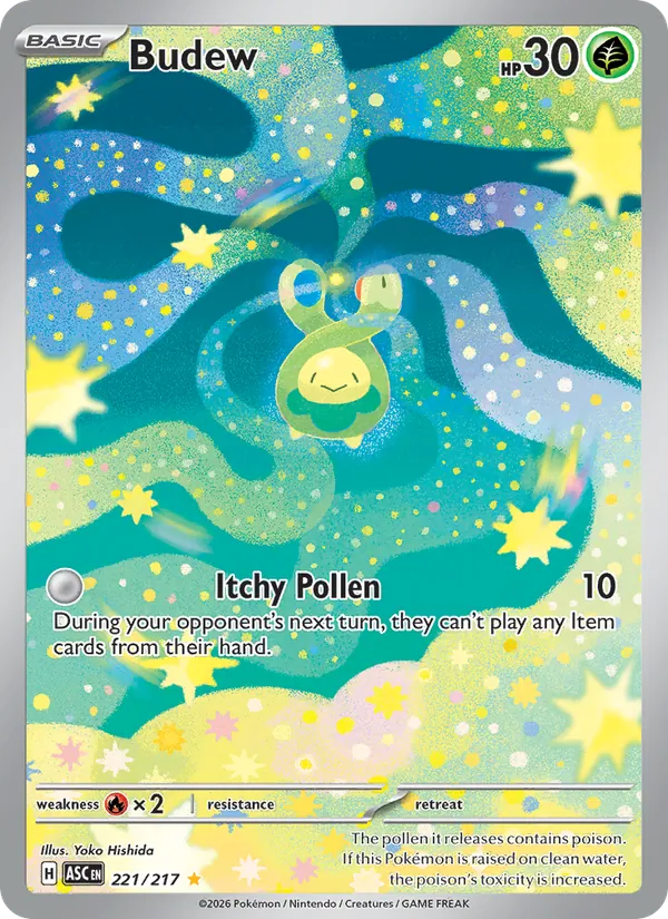 Budew #221 – Ascended Heroes card