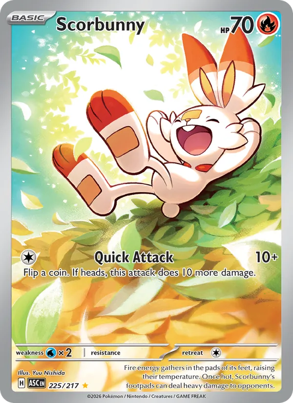 Scorbunny #225 – Ascended Heroes card
