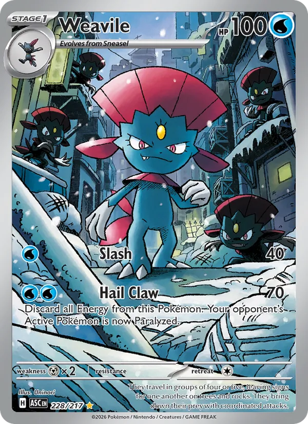 Weavile #228 – Ascended Heroes card