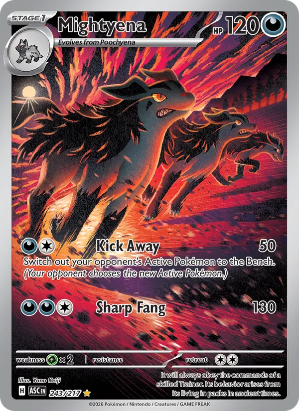 Mightyena #243 – Ascended Heroes card