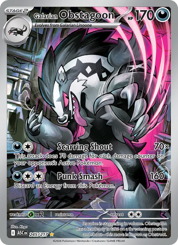 Galarian Obstagoon #245 – Ascended Heroes card