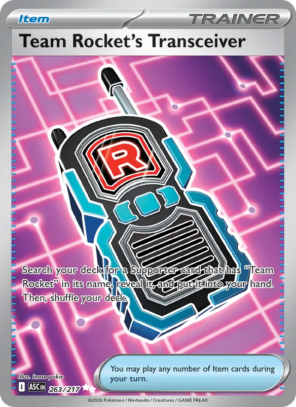 Team Rocket's Transceiver #263 – Ascended Heroes card