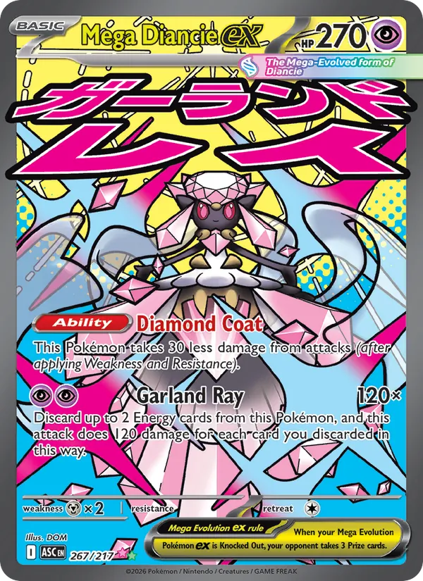 Mega Diancie ex #267 – Ascended Heroes card