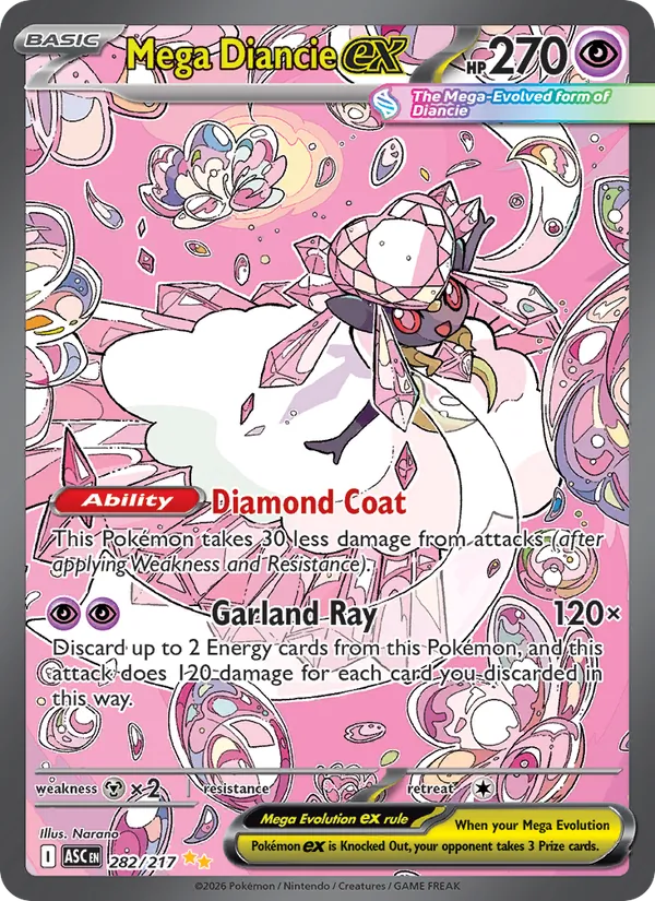 Mega Diancie ex #282 – Ascended Heroes card