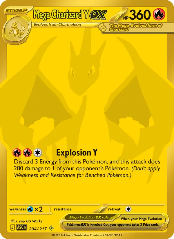 Mega Charizard Y ex #294 – Ascended Heroes card