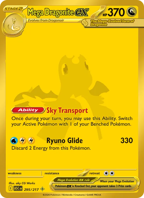 Mega Dragonite ex #295 – Ascended Heroes card