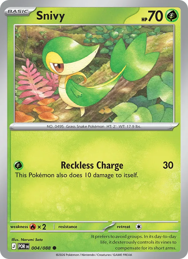 Snivy #004 – Perfect Order card