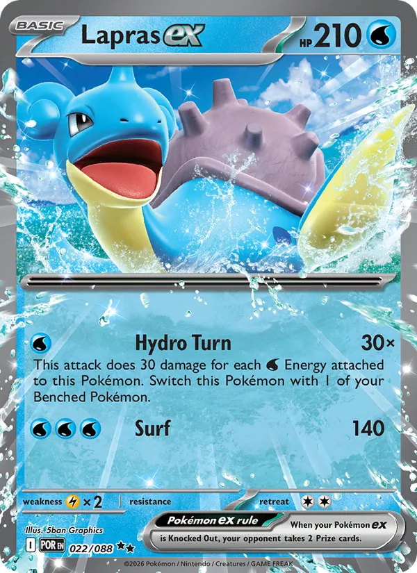 Lapras ex #022 – Perfect Order card