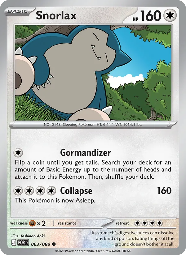 Snorlax #063 – Perfect Order card