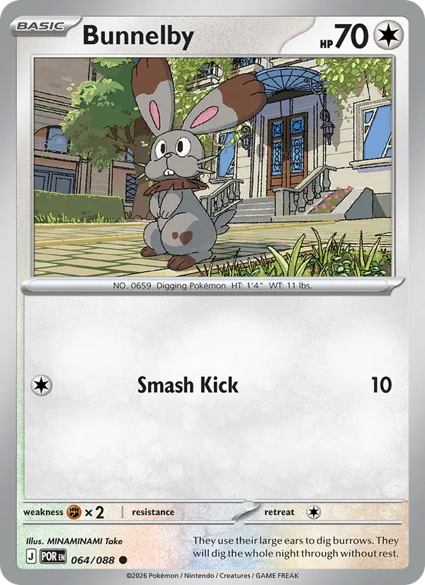Bunnelby #064 – Perfect Order card