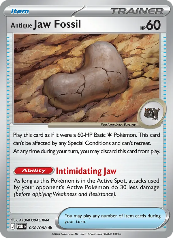 Antique Jaw Fossil #068 – Perfect Order card