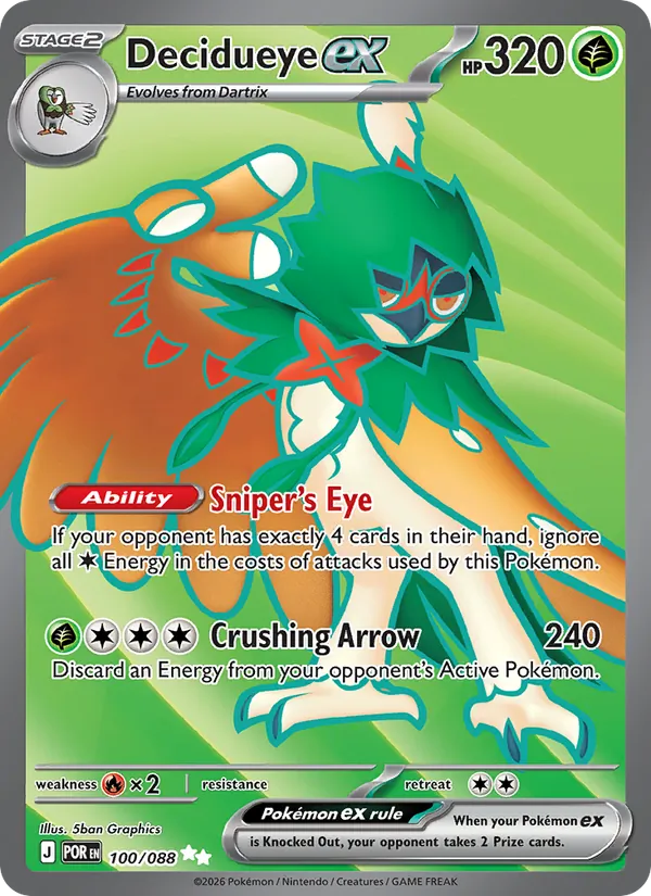 Decidueye ex #100 – Perfect Order card