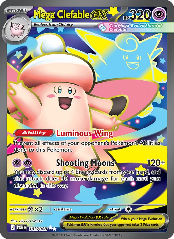 Mega Clefable ex #103 – Perfect Order card