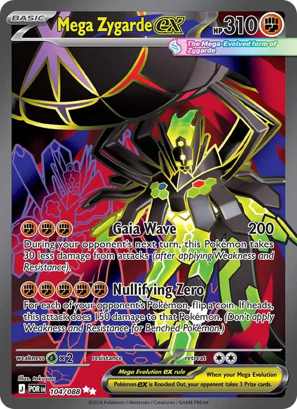 Mega Zygarde ex #104 – Perfect Order card
