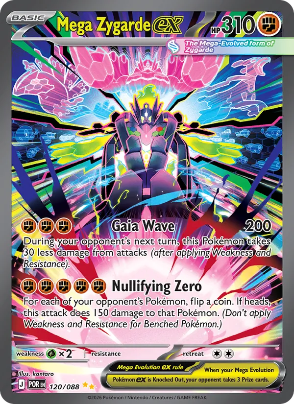 Mega Zygarde ex #120 – Perfect Order card