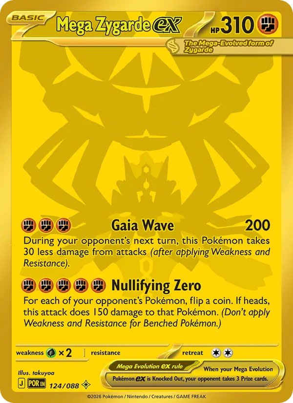 Mega Zygarde ex #124 – Perfect Order card