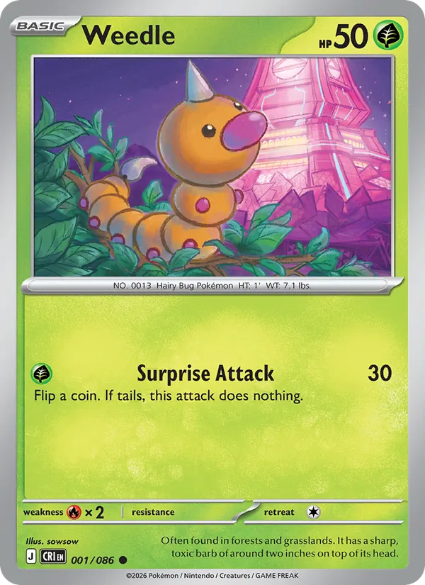 Weedle #001 – Chaos Rising card