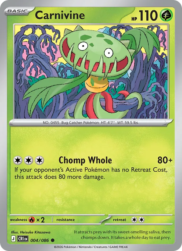 Carnivine #004 – Chaos Rising card