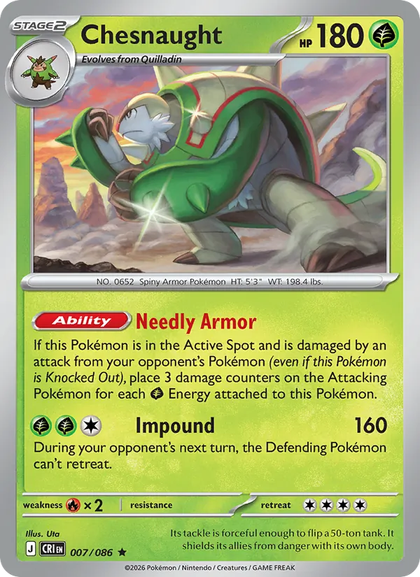 Chesnaught #007 – Chaos Rising card