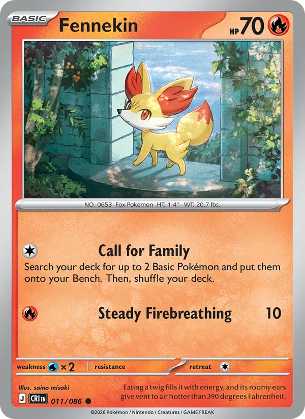 Fennekin #011 – Chaos Rising card