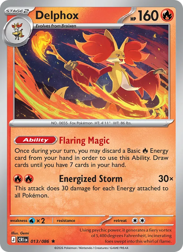 Delphox #013 – Chaos Rising card