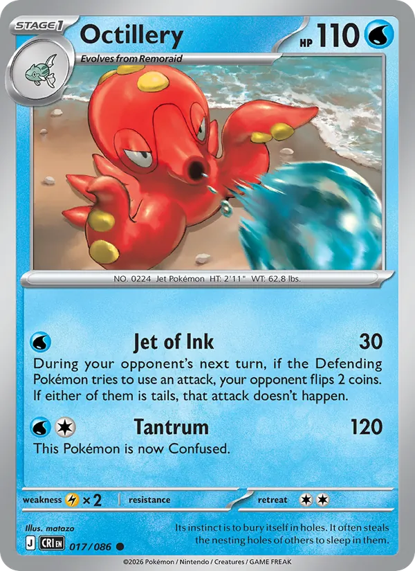 Octillery #017 – Chaos Rising card