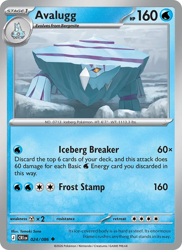 Avalugg #024 – Chaos Rising card