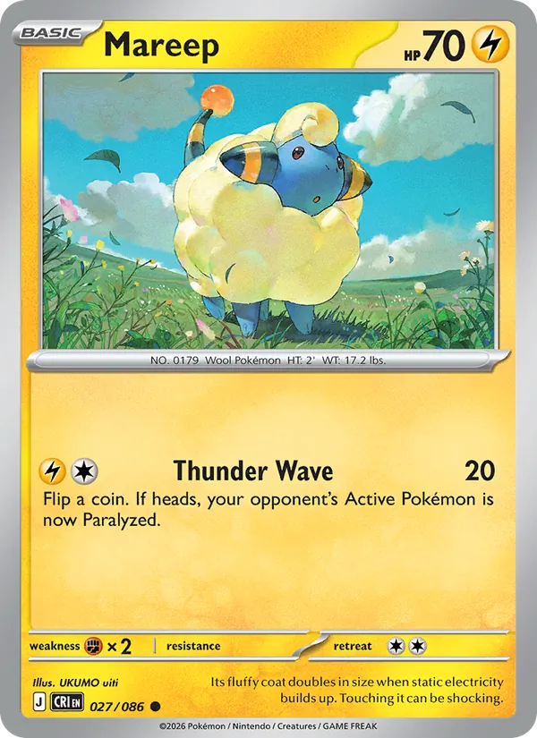 Mareep #027 – Chaos Rising card