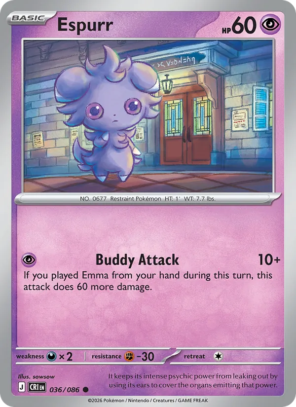 Espurr #036 – Chaos Rising card