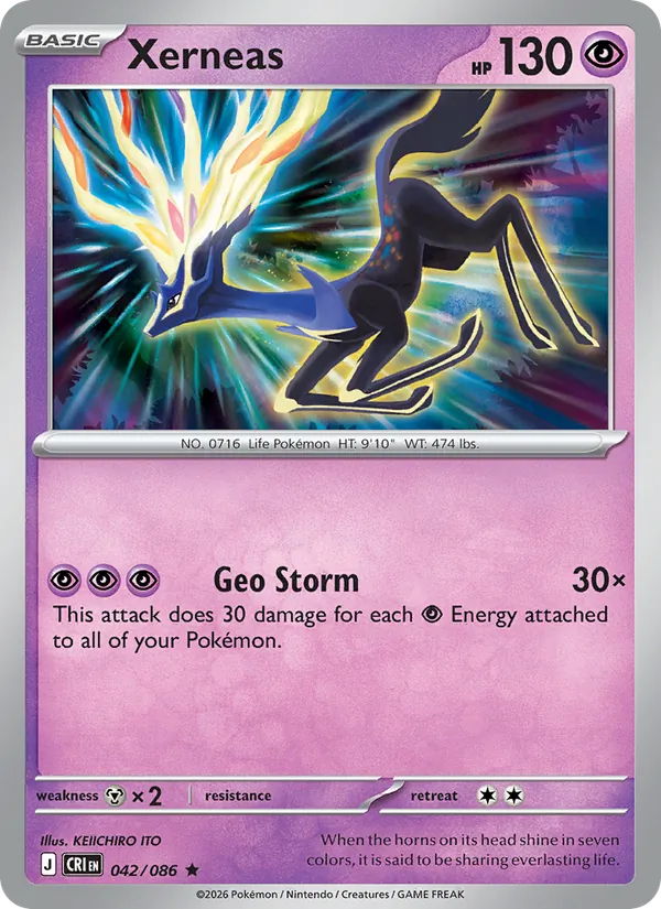 Xerneas #042 – Chaos Rising card