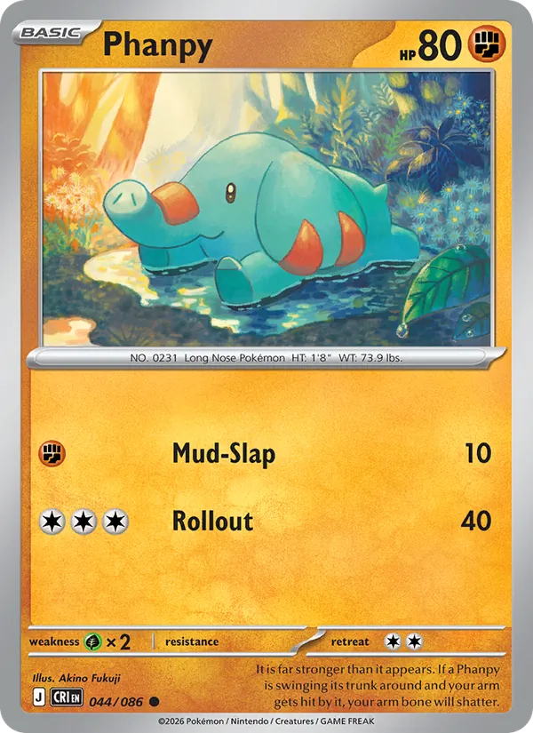 Phanpy #044 – Chaos Rising card