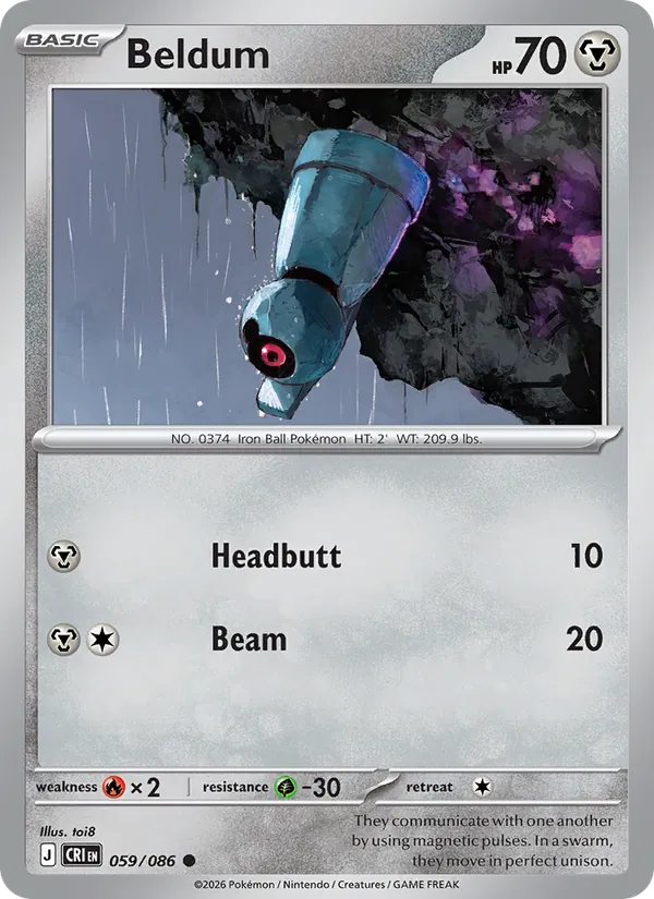Beldum #059 – Chaos Rising card
