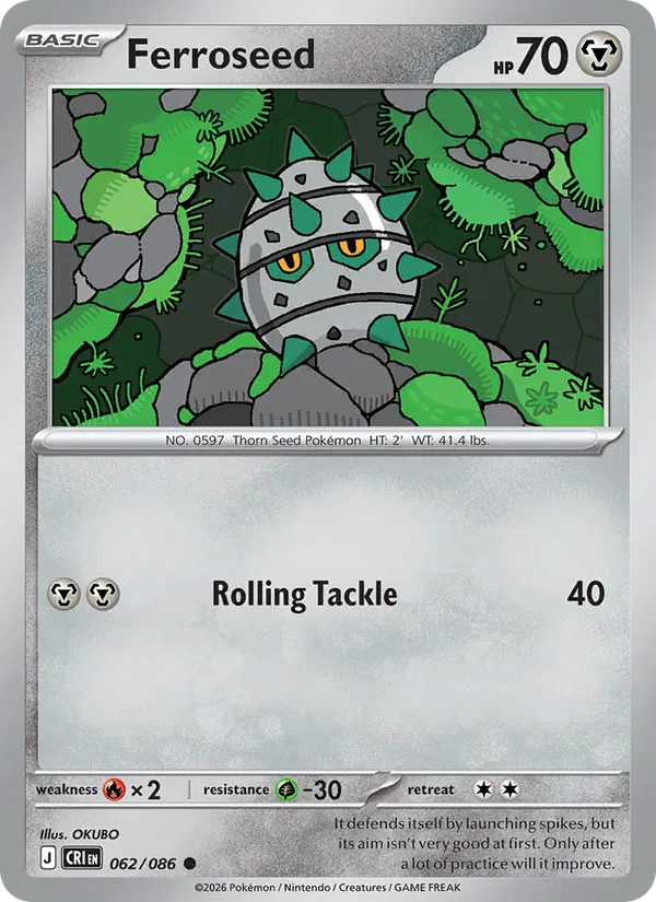Ferroseed #062 – Chaos Rising card