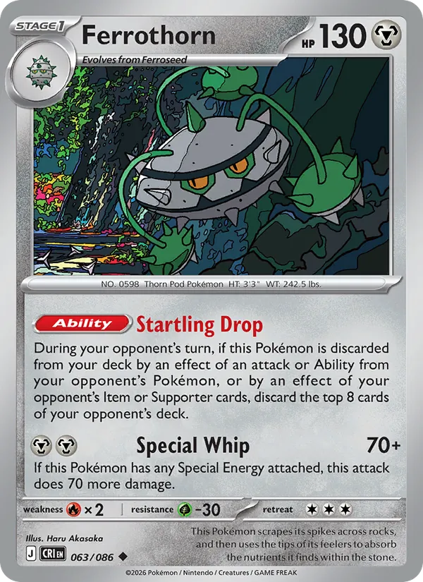 Ferrothorn #063 – Chaos Rising card