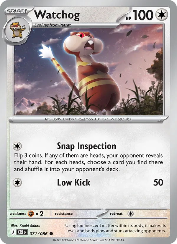 Watchog #071 – Chaos Rising card