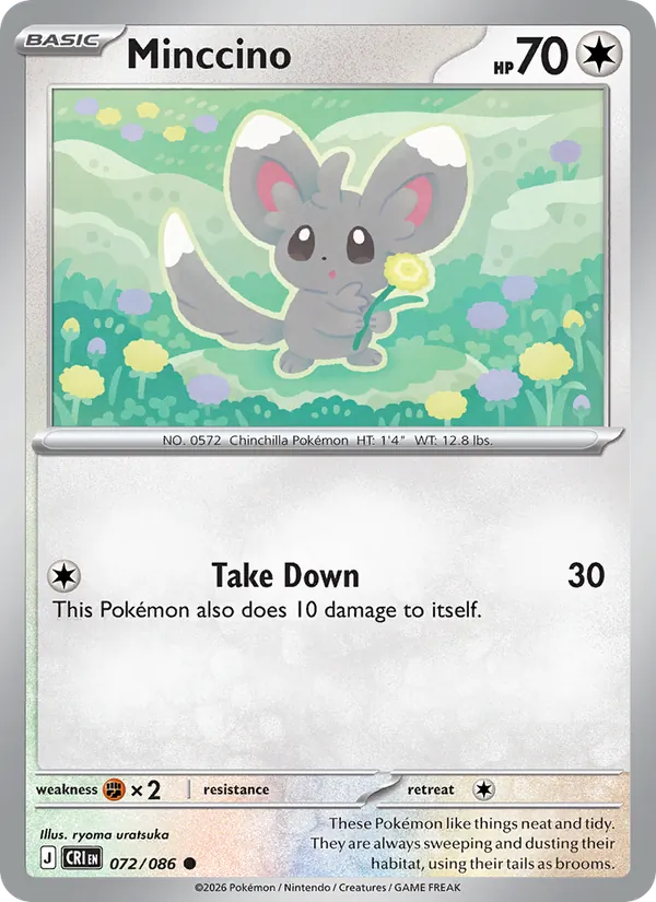 Minccino #072 – Chaos Rising card