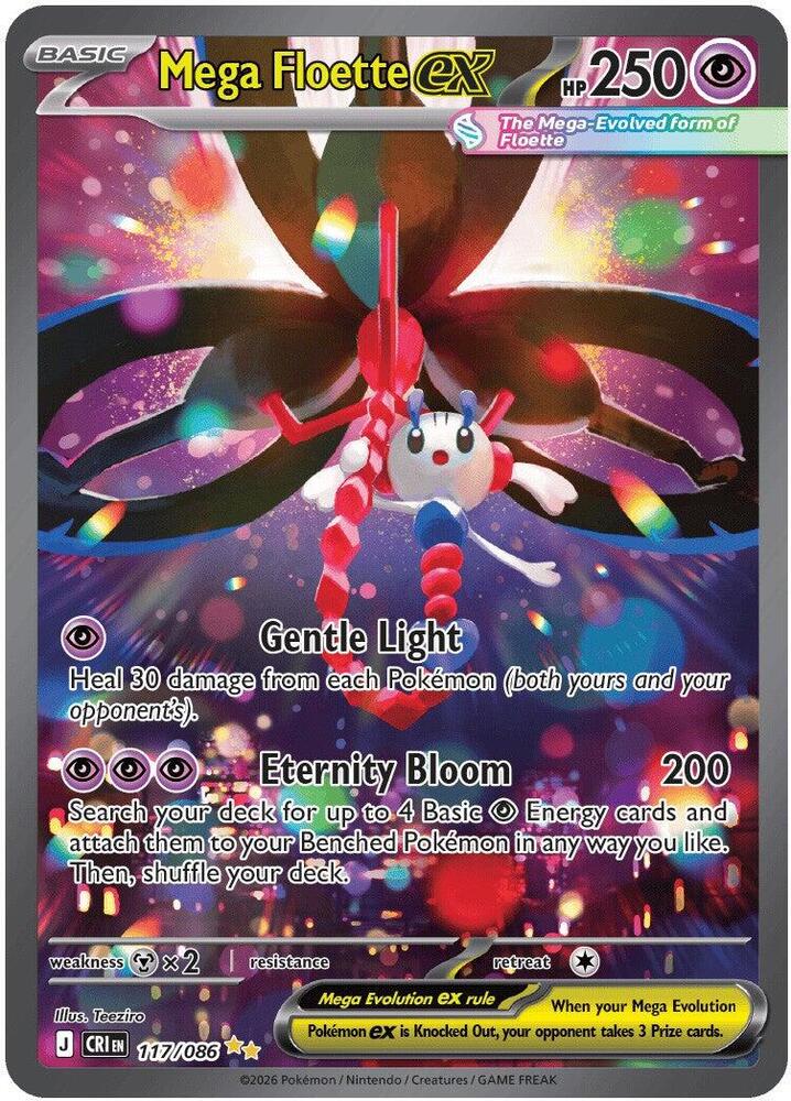 Mega Floette ex #117 – Chaos Rising card