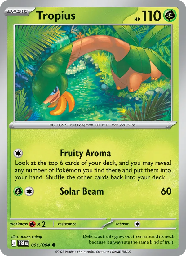 Tropius #001 – Pitch Black card