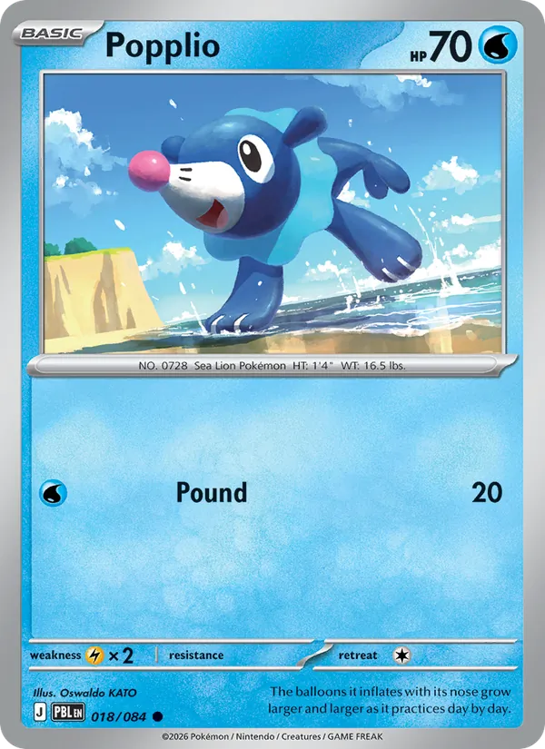 Popplio #018 – Pitch Black card