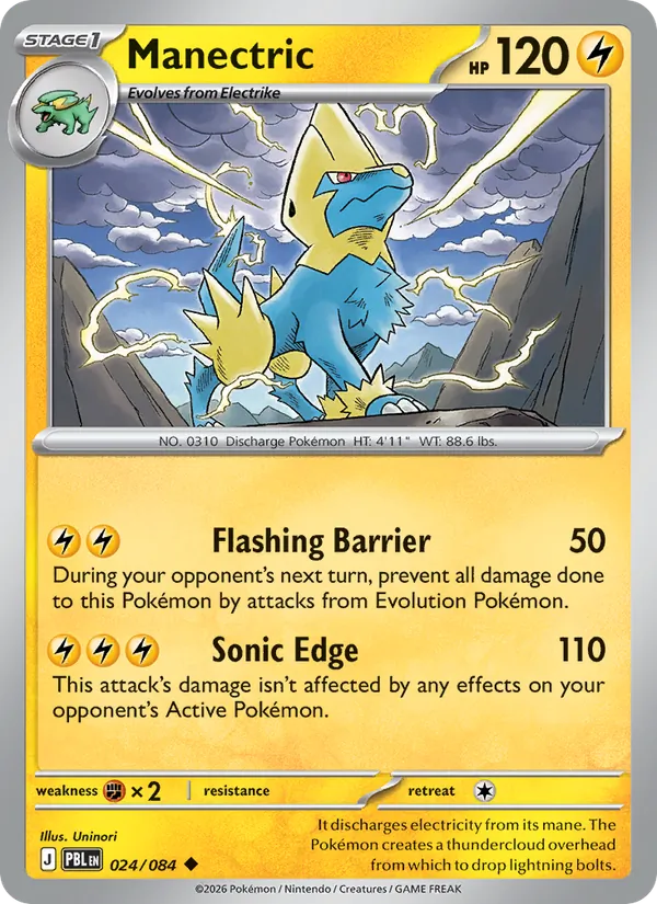 Manectric #024 – Pitch Black card